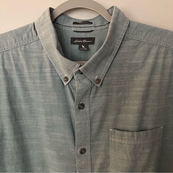 Eddie Bauer mens short sleeve casual button down shirt | size 2XL - Picture 11 of 11